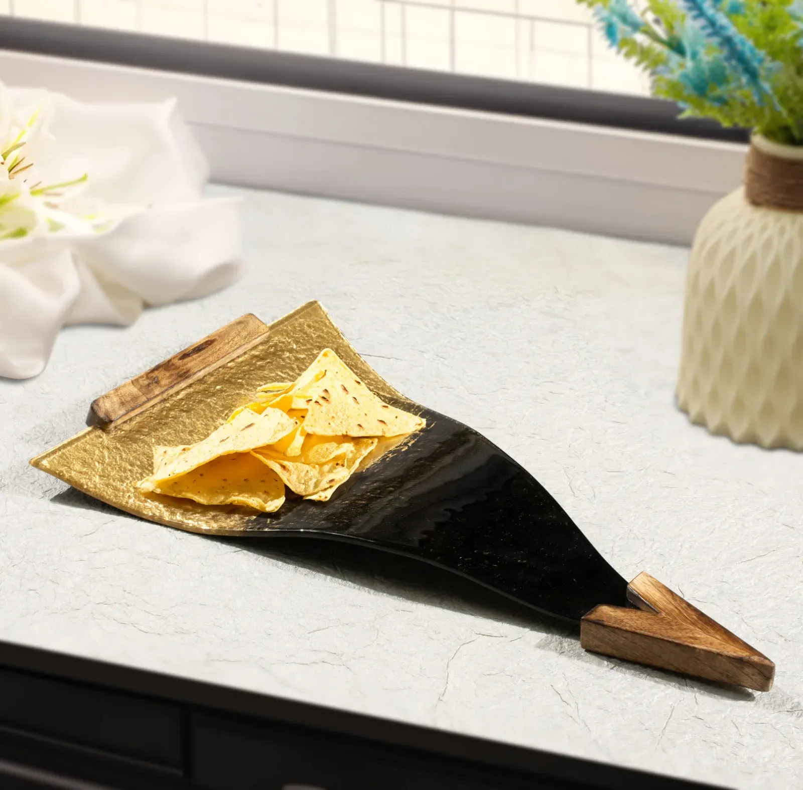 Nachos Platter Black Gold0