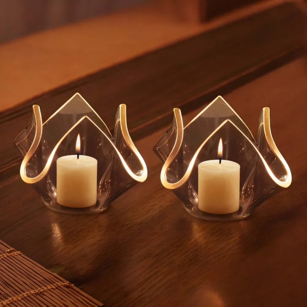 brown tulip set of 2